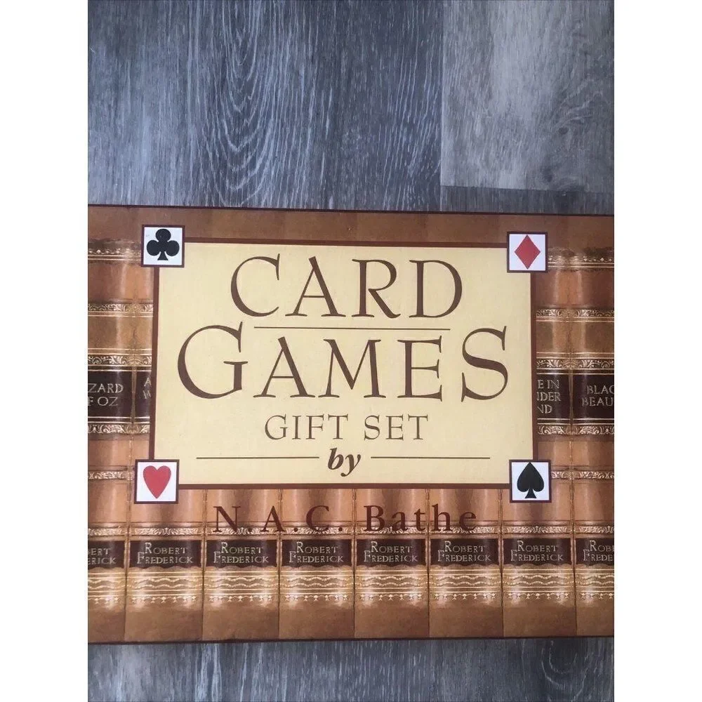 Card Games Gift Set by N. A. C. Bathe Book & New C